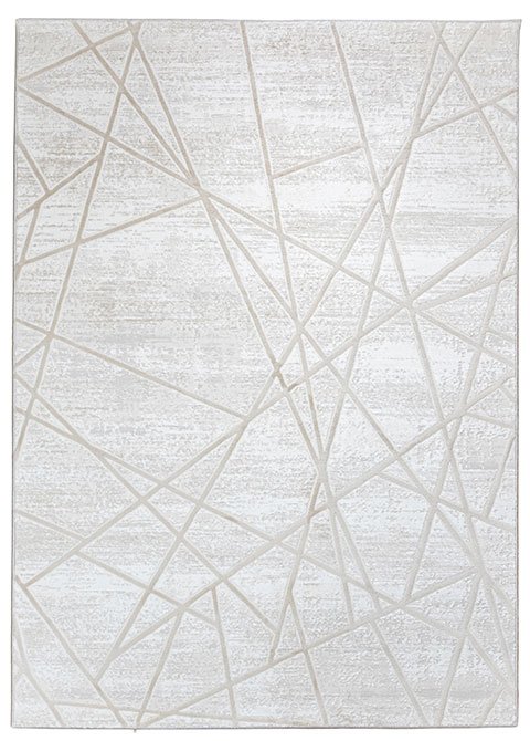 Tapete Abstracto Geométrico en Tono Arena