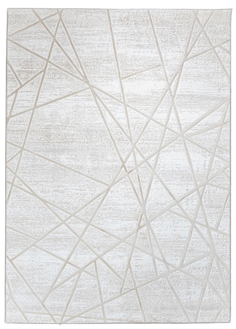 Tapete Abstracto Geométrico en Tono Arena