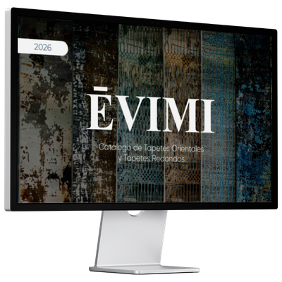 Monitor mostrando catálogo digital Evimi