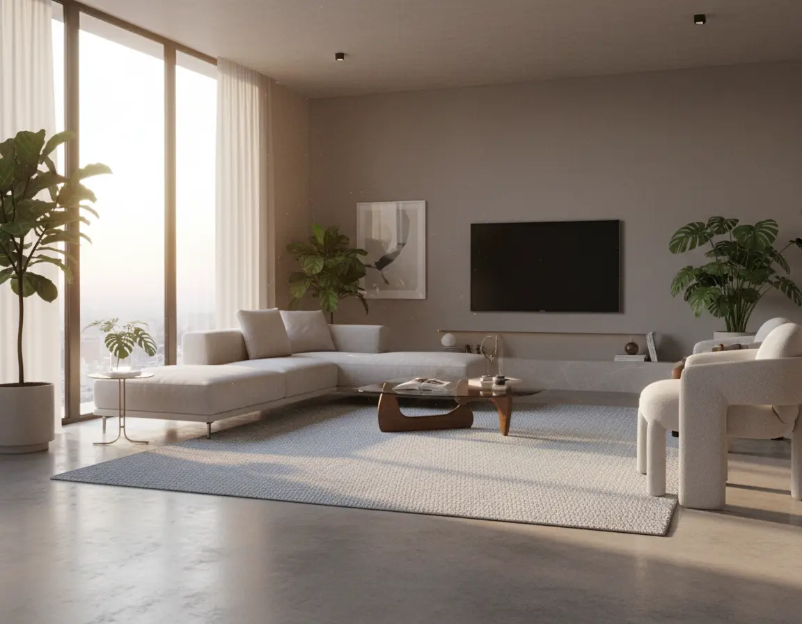 Tapete Texturizado Gris con Diseño Ondulado Sutil Render