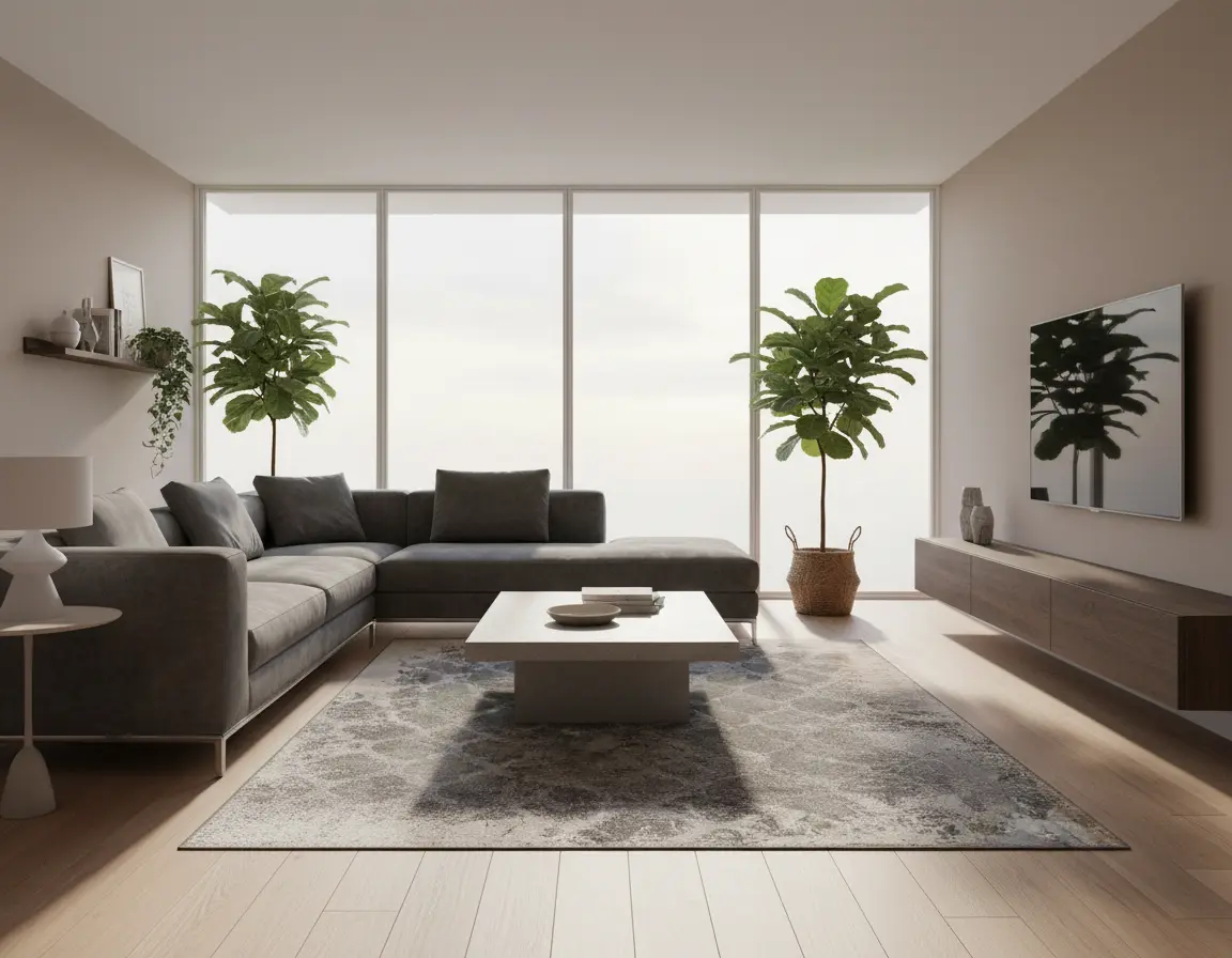 Tapete Vintage Gris con Diseño Marroquí Texturizado Render