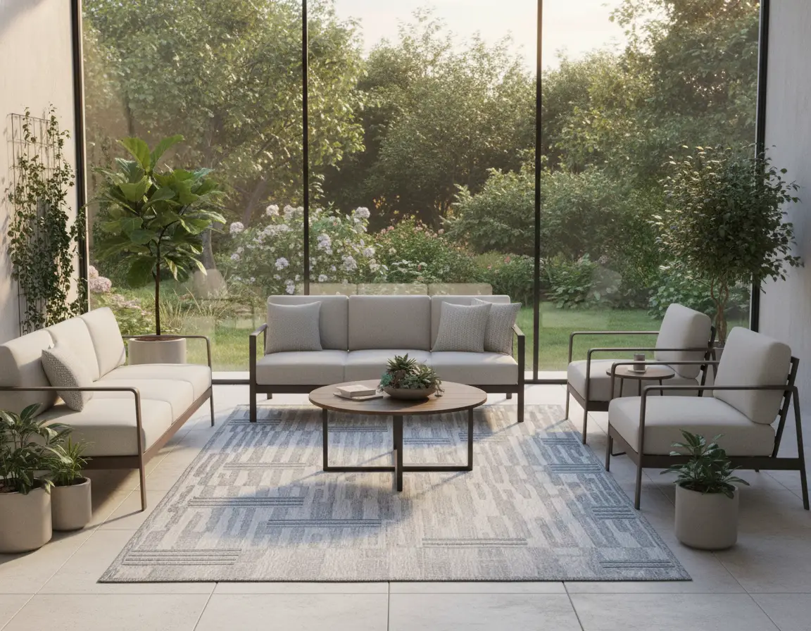 Tapete Moderno Gris con Diseño Abstracto en Gris Oscuro Render