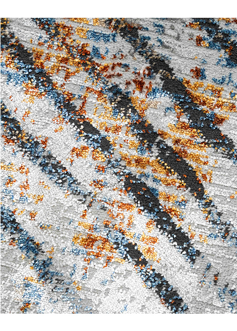 Tapete Moderno Gris con Diseño de Rayas en Gris Oscuro