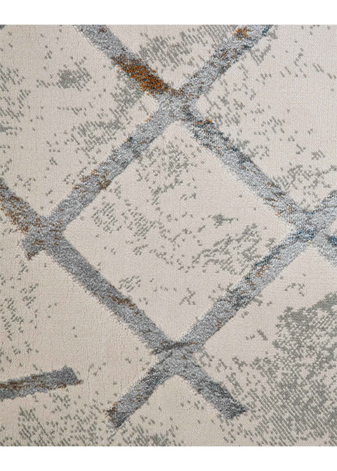 Tapete Moderno Neutro con Diseño Geométrico en Bronce y Gris