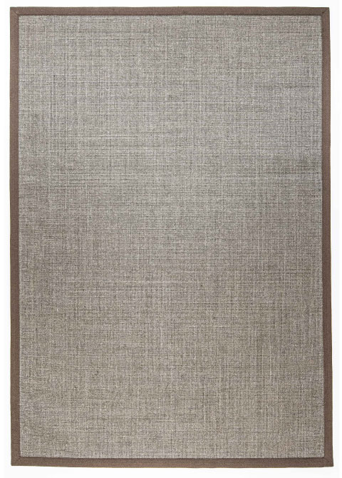 Tapete Texturizado Neutro con Borde en Café para un Ambiente Cálido