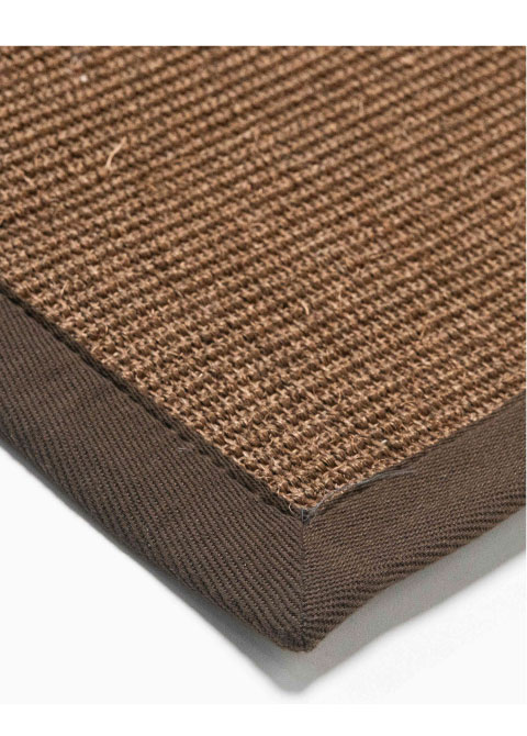 Tapete Texturizado Cafe con Borde en Cafe Oscuro Colección AJMER