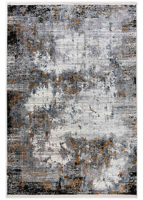 Tapete Moderno Neutro con Diseño Abstracto en Gris Oscuro