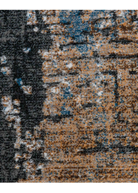 Tapete Vintage Neutro con Diseño Abstracto en Gris Oscuro