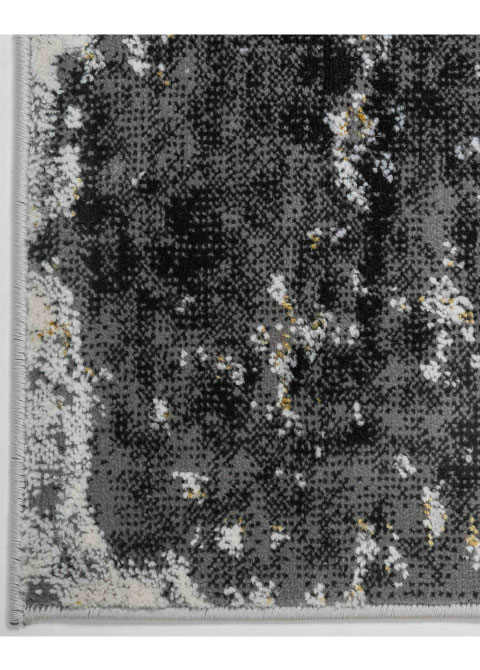 Tapete Moderno Gris con Diseño Abstracto en Gris Oscuro