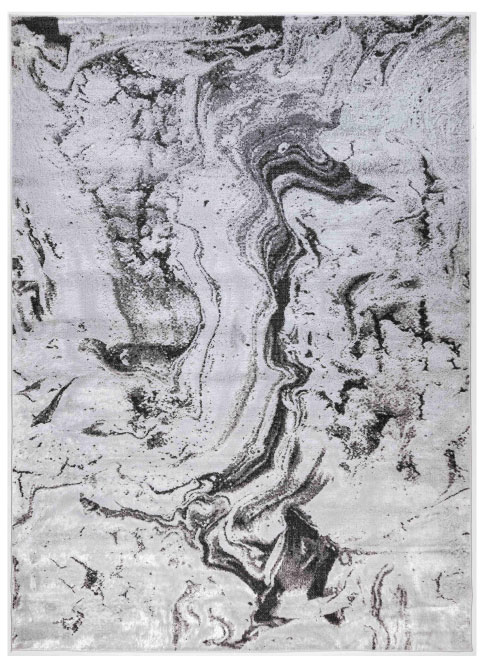 Tapete Moderno Gris con Diseño Abstracto en Gris Oscuro