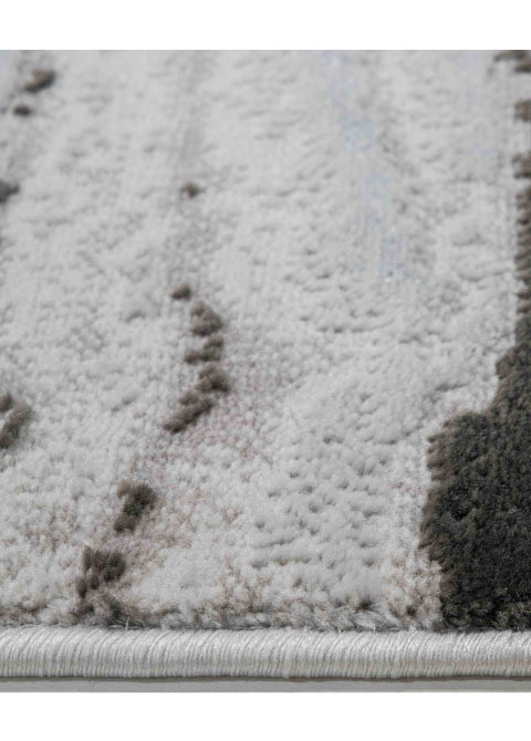 Tapete Moderno Neutro con Diseño Abstracto en Gris Oscuro