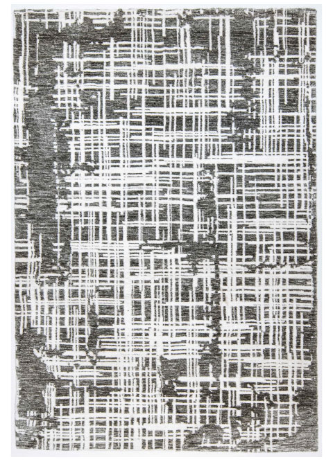 Tapete Moderno Neutro con Diseño Abstracto en Gris Oscuro