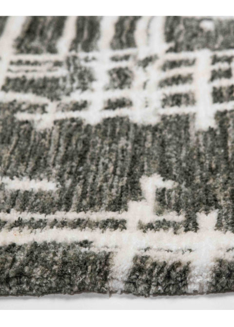 Tapete Moderno Neutro con Diseño Abstracto en Gris Oscuro