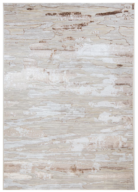 Tapete Moderno Neutro con Diseño Abstracto en Café