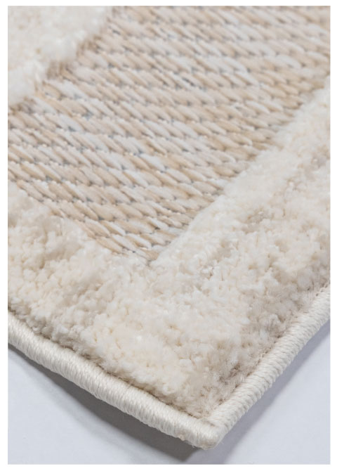 Tapete Moderno Neutro con Diseño de Rayas Horizontales