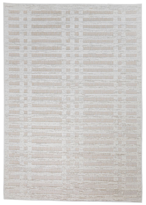 Tapete Moderno Neutro con Diseño Geométrico en Beige