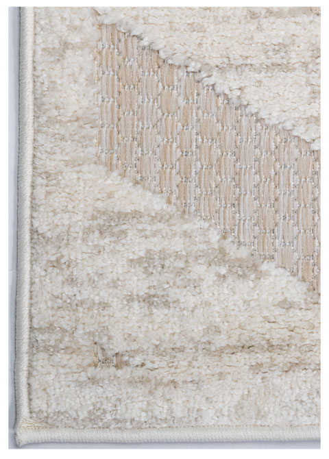 Tapete Moderno Neutro con Diseño Geométrico en Beige