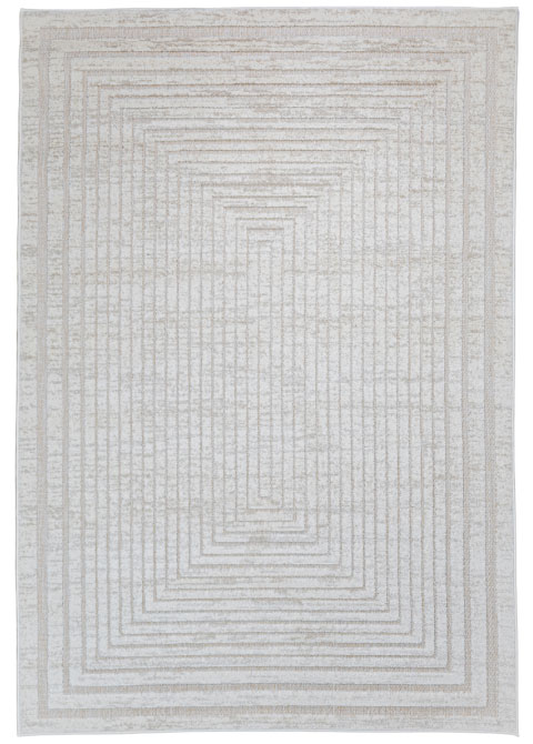 Tapete Moderno Neutro con Diseño Geométrico en Relieve