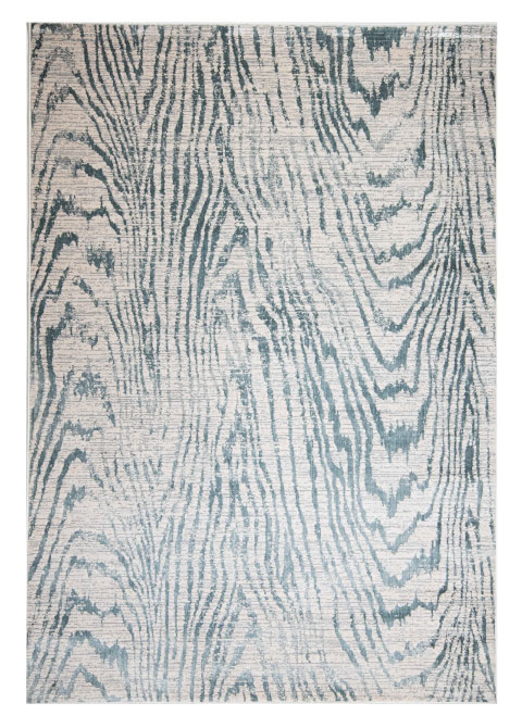 Tapete Moderno Neutro con Diseño Abstracto en Azul