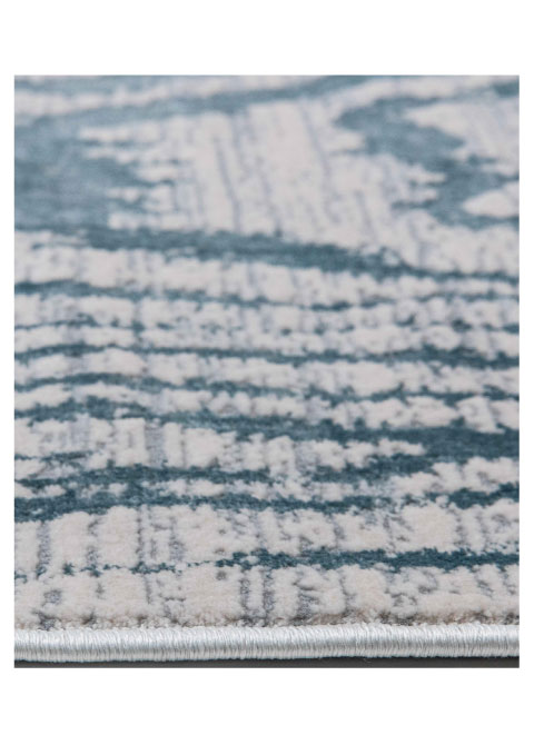 Tapete Moderno Neutro con Diseño Abstracto en Azul