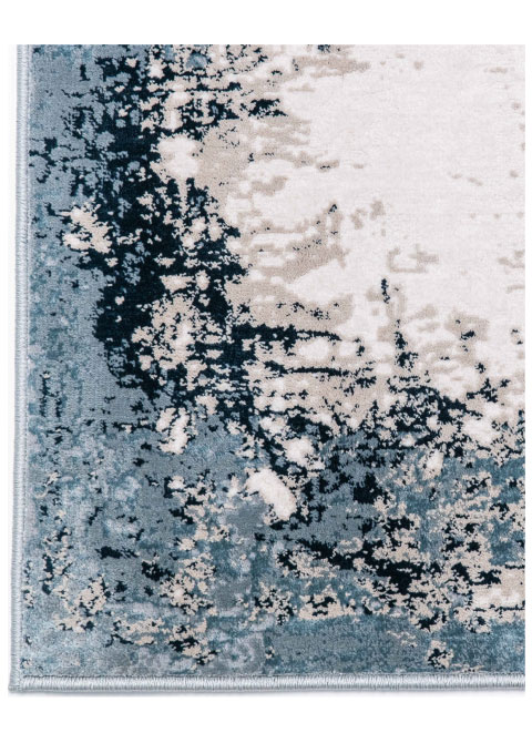 Tapete Moderno Azul con Textura Abstracta en Beige