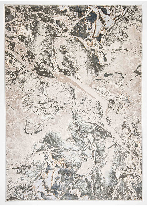 Tapete Moderno Neutro con Diseño Abstracto en Gris Oscuro