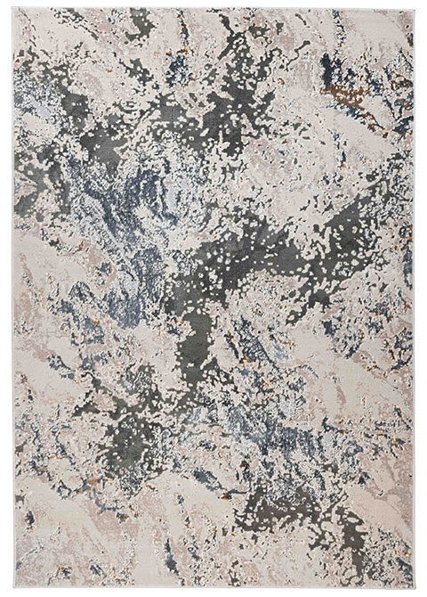 Tapete Moderno Neutro con Diseño Abstracto en Gris Oscuro