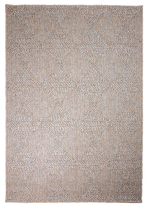 Tapete Texturizado Neutro con Diseño Chevron