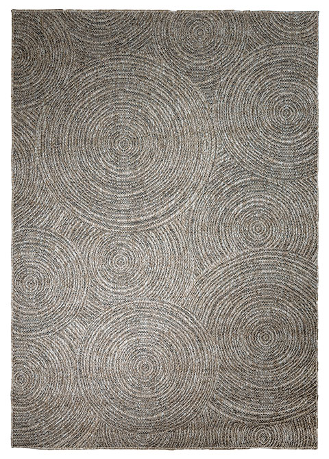 Tapete Texturizado Neutro con Diseño Circular Abstracto