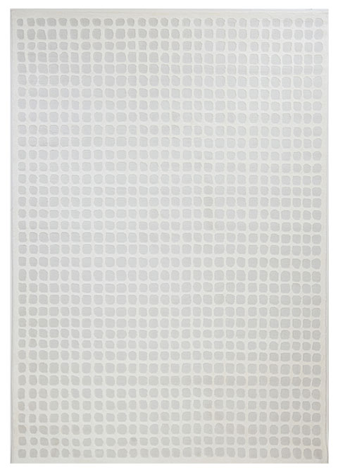 Tapete Moderno Neutro con Diseño de Cuadrículas para Sala