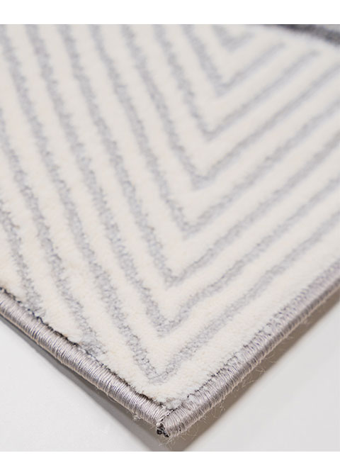 Tapete Moderno Neutro con Diseño Geométrico en Gris Oscuro