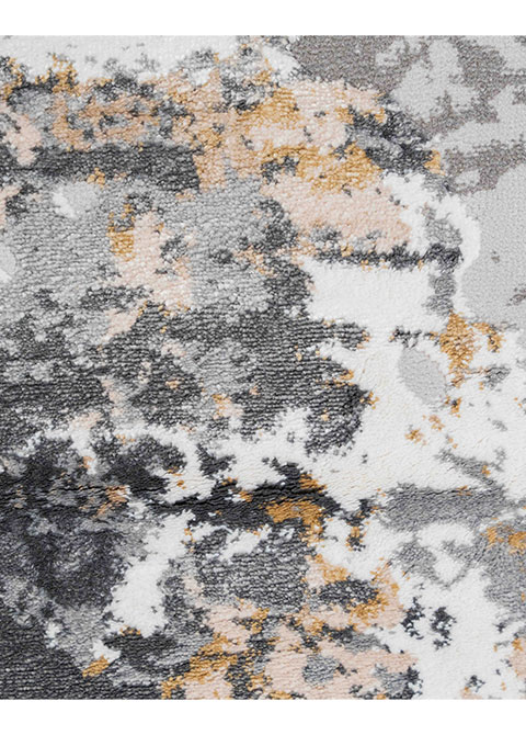 Tapete Moderno Gris con Diseño Abstracto en Beige