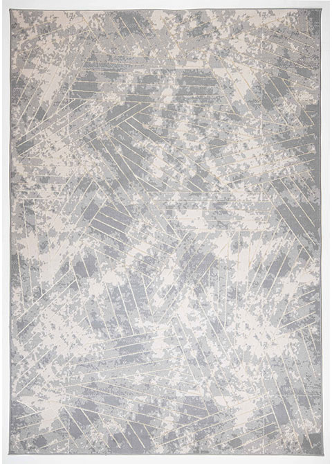 Tapete Moderno Gris con Diseño Abstracto en Neutro