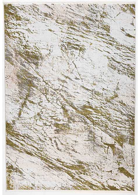 Tapete Moderno Neutro con Diseño Abstracto en Dorado