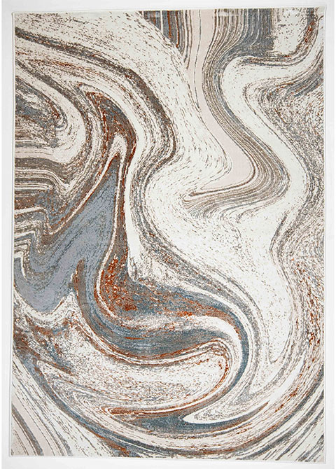 Tapete Moderno Neutro con Diseño de Vetas en Café y Gris