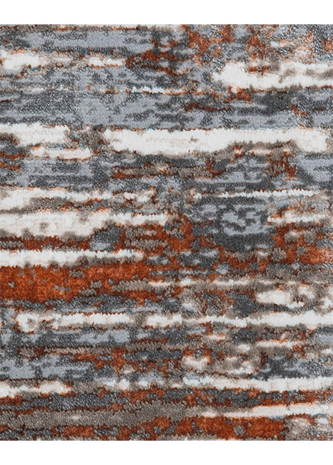 Tapete Moderno Neutro con Diseño Abstracto en Gris Oscuro y Bronce