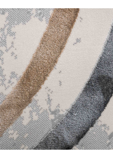 Tapete Moderno Neutro con Diseño Abstracto en Gris Oscuro y Dorado