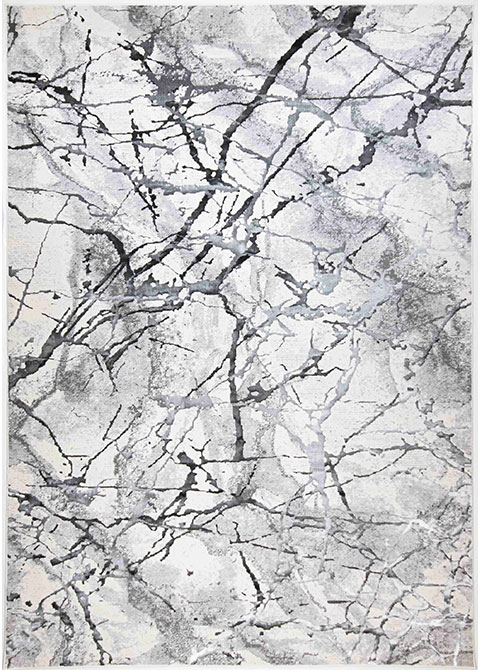 Tapete Moderno Neutro con Diseño Abstracto en Gris Oscuro