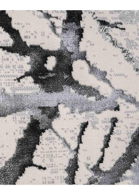 Tapete Moderno Neutro con Diseño Abstracto en Gris Oscuro