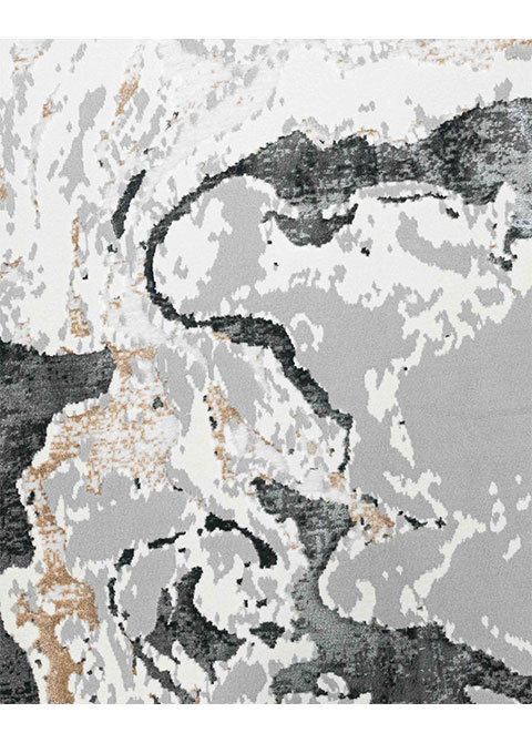 Tapete Moderno Gris con Diseño Abstracto en Gris Oscuro