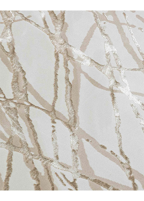 Tapete Moderno Neutro con Diseño Abstracto en Cafe