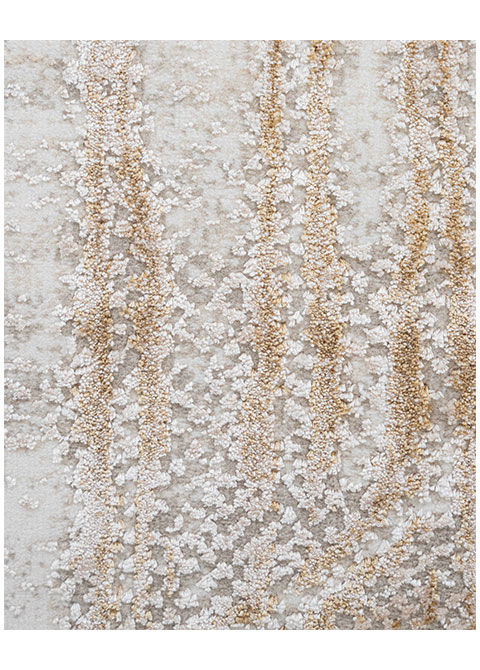 Tapete Moderno Beige con Diseño Abstracto en Café