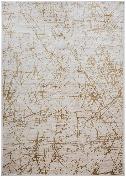 Tapete Moderno Neutro con Diseño Abstracto en Bronce