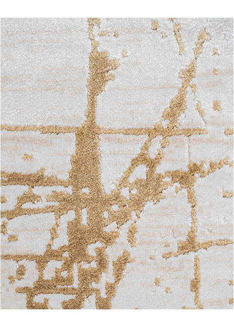 Tapete Moderno Neutro con Diseño Abstracto en Bronce