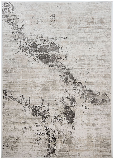 Tapete Moderno Neutro con Diseño Abstracto en Gris Oscuro