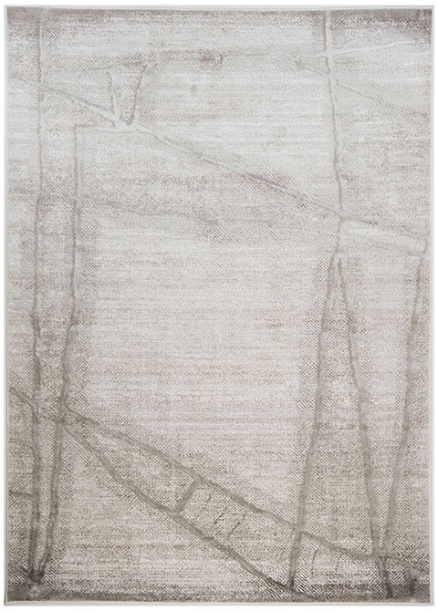 Tapete Moderno Neutro con Diseño Abstracto en Gris