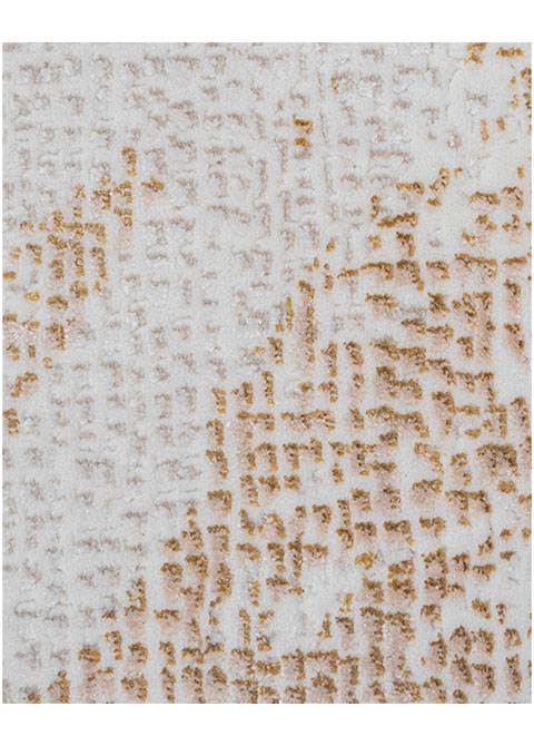 Tapete Moderno Neutro con Diseño Abstracto en Dorado