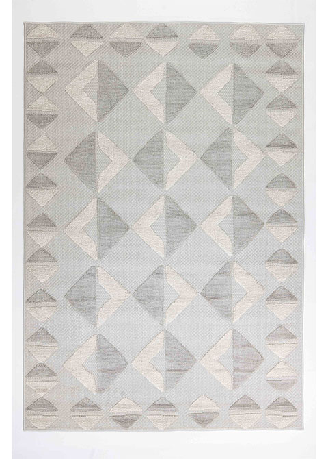 Tapete Moderno Gris con Diseño Geométrico en Neutro Colección FORZA