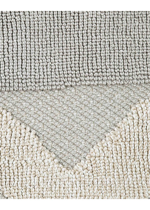 Tapete Moderno Gris con Diseño Geométrico en Neutro Colección FORZA