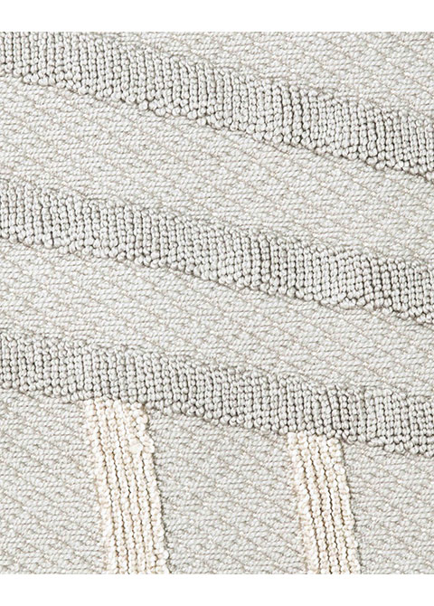 Tapete Moderno Gris con Diseño Geométrico en Neutro